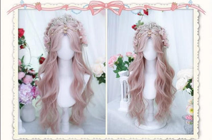 Dalao Home - Di - Daily Lolita Wig Long Curly Hair Figure-eight Bangs