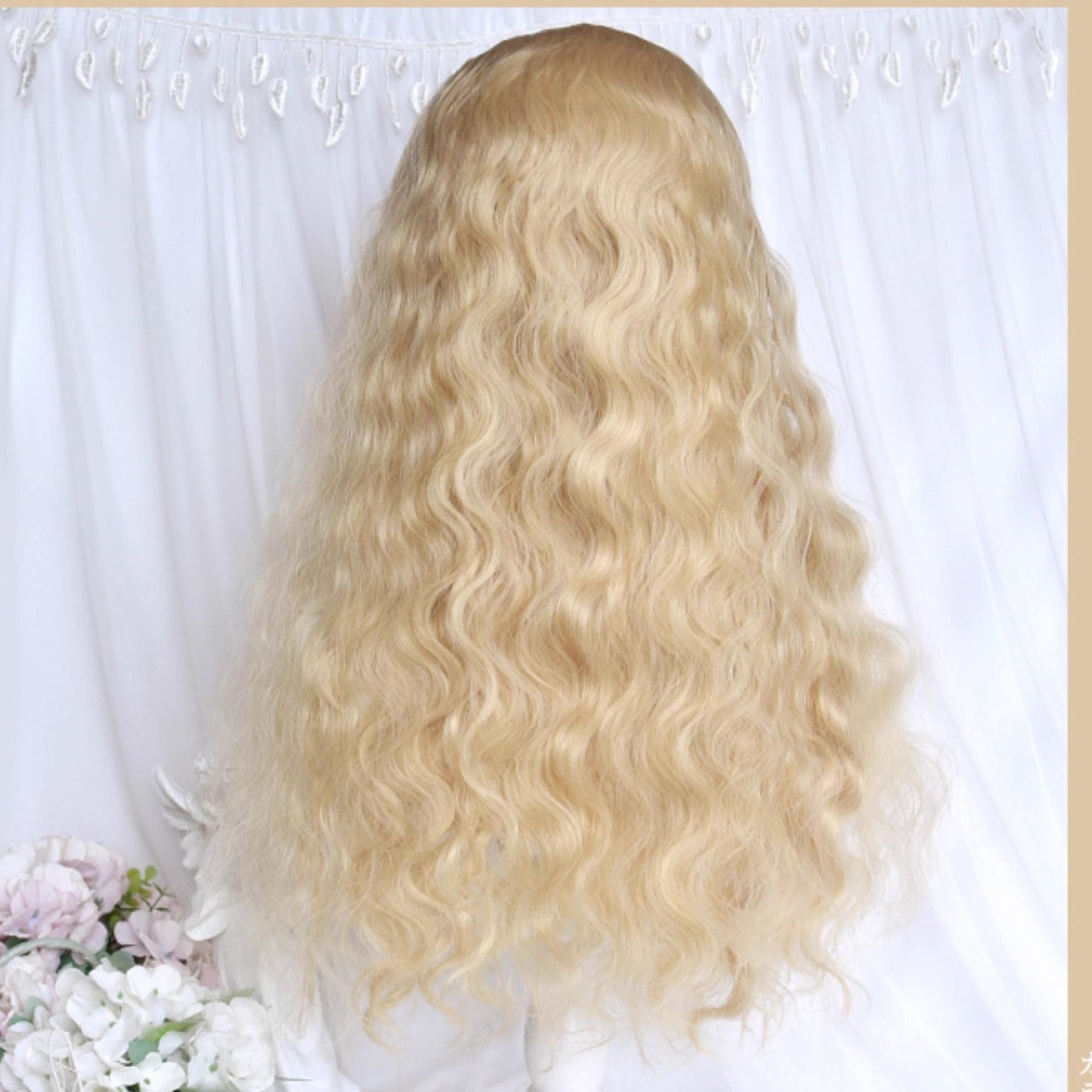 Sinwavy - Black Gold Girl - Elegant Lolita Wig Golden Long Curly Hair