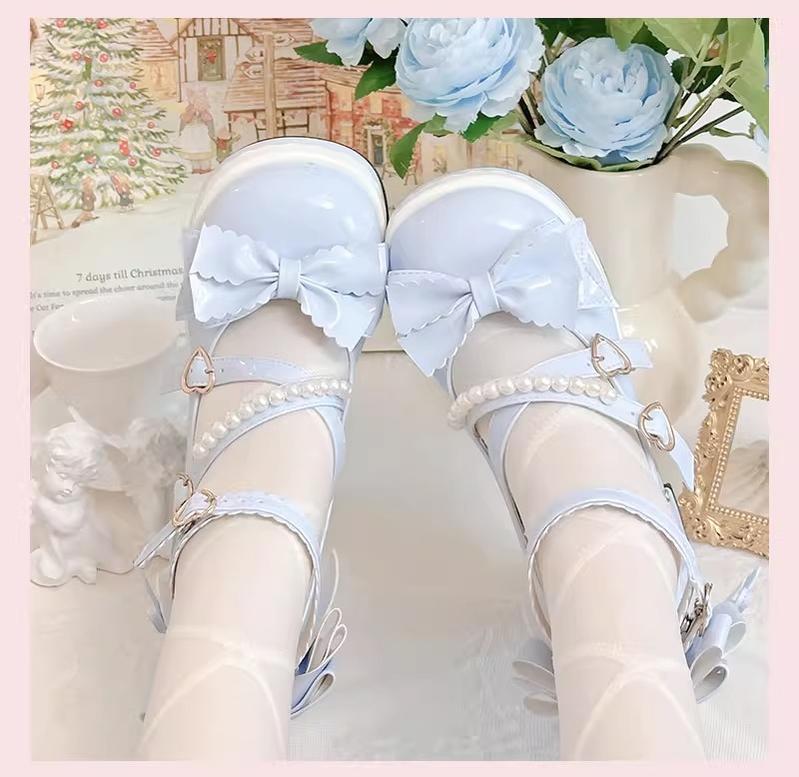 Witch's Night - Crush Complex - Sweet Lolita Heel Shoes, Pearls & Bows