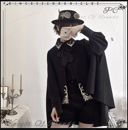 Princess Chronicles - Medieval Ouji Lolita Embroidered Cape