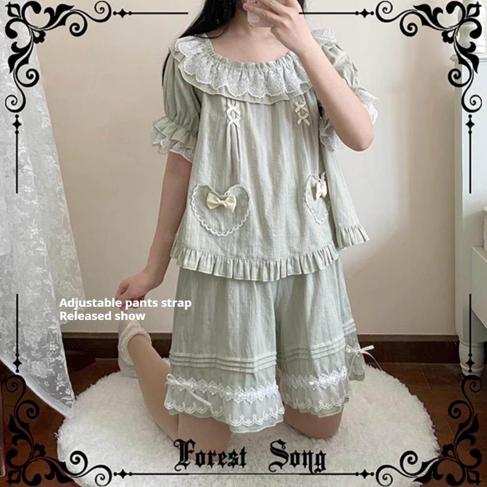 Forest Song - Daily Lolita Bloomers Strap Adjustable Shorts