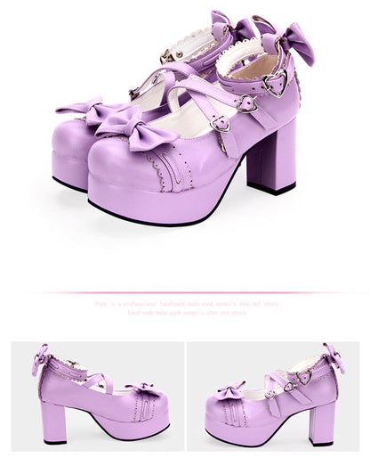 Angelic imprint - Sweet Lolita Heels Shoes Princess Tea Party Low Cut Shoes