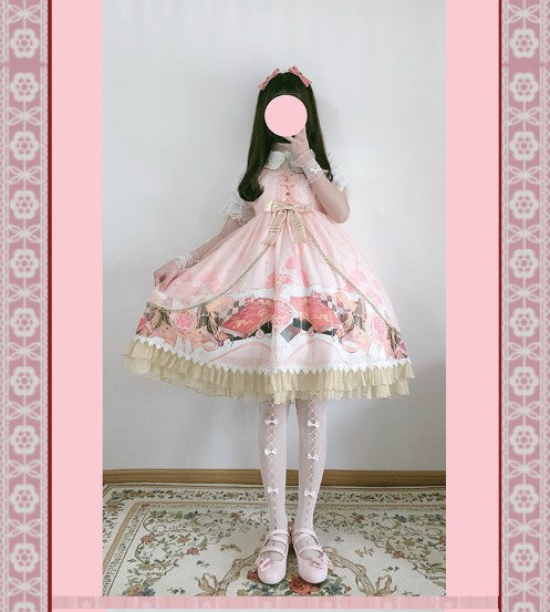 Strawberry Witch - Clock Encounter - Summer Lolita JSK Dress