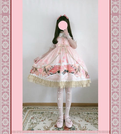 Strawberry Witch - Clock Encounter - Summer Lolita JSK Dress