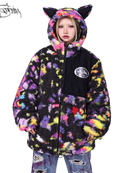 Cat Ears Hooded Chambray Jacket【s0000005060】