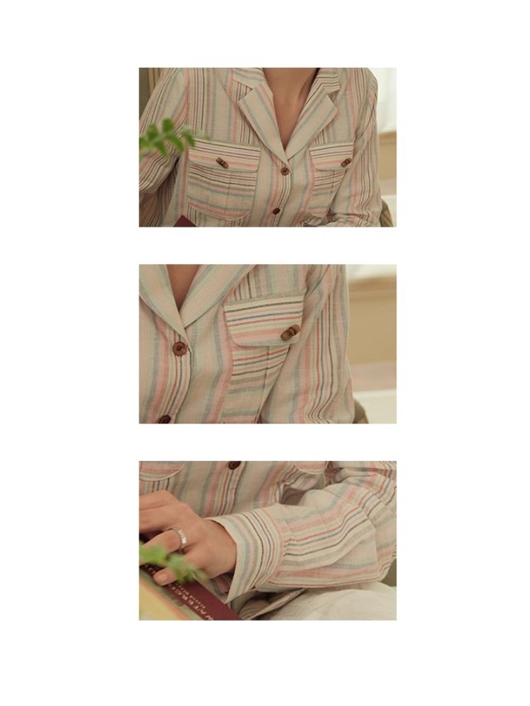 Suit collar Loose pocket Shirt【s0000007496】