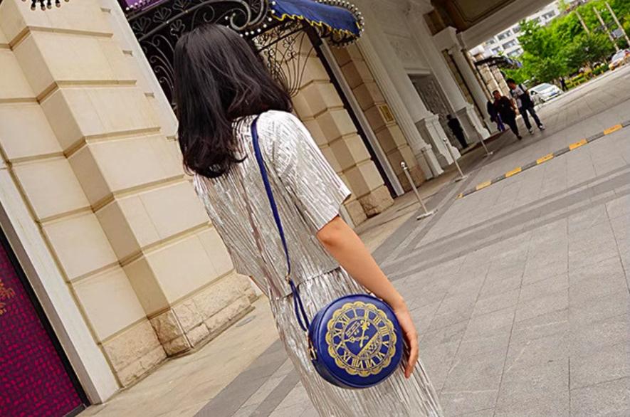 Kira - Alice Clock - Kawaii Lolita Shoulder Bag Round Lolita Crossbody Bag