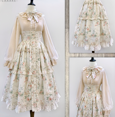 Kencrlo - Dim Moonlight - Classic Lolita Chiffon Yarn Inner Blouse