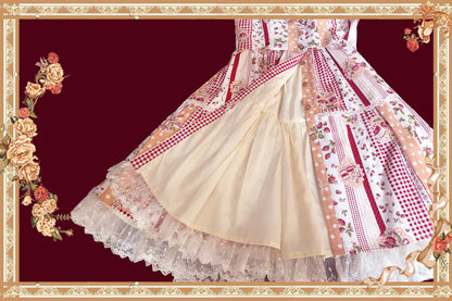 Infanta - Strawberry Plaid - Sweet Lolita JSK Dress