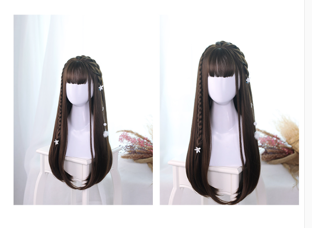 Dalao Home - Lolita JaneNye 65cm Straight Wig Black