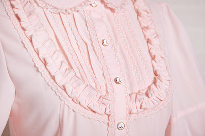 Yilia - Elegant Lamb Sleeve Chiffon Lolita Blouse