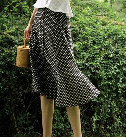 Countess Polka Dot Fishtail Skirt