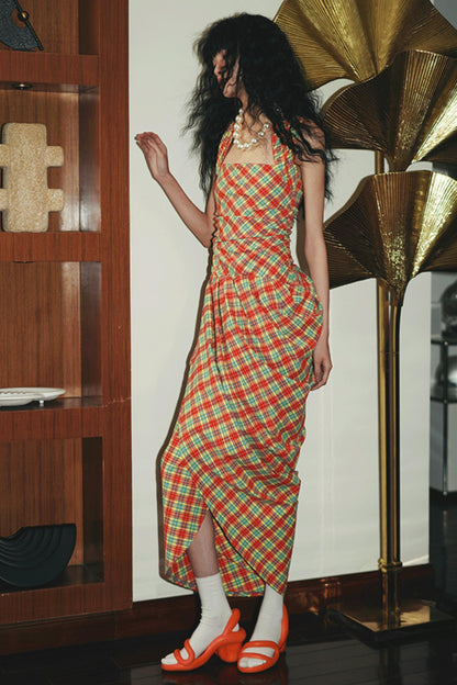 Floral Asymmetrical Crop Dress