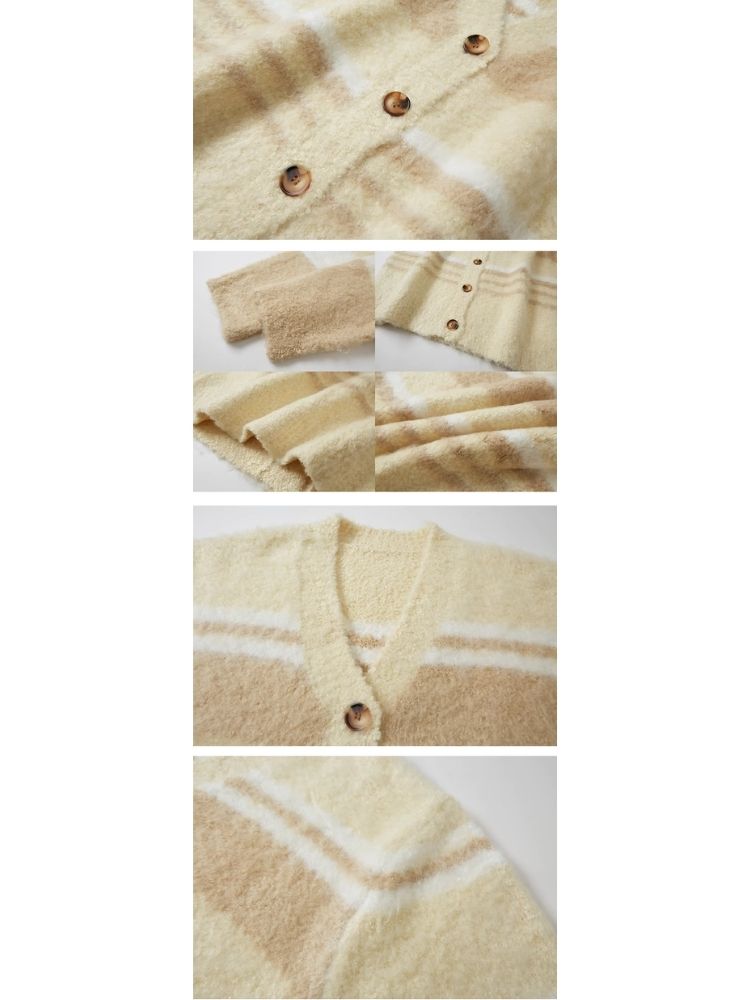 V-neck button cardigan jacket【s0000003955】