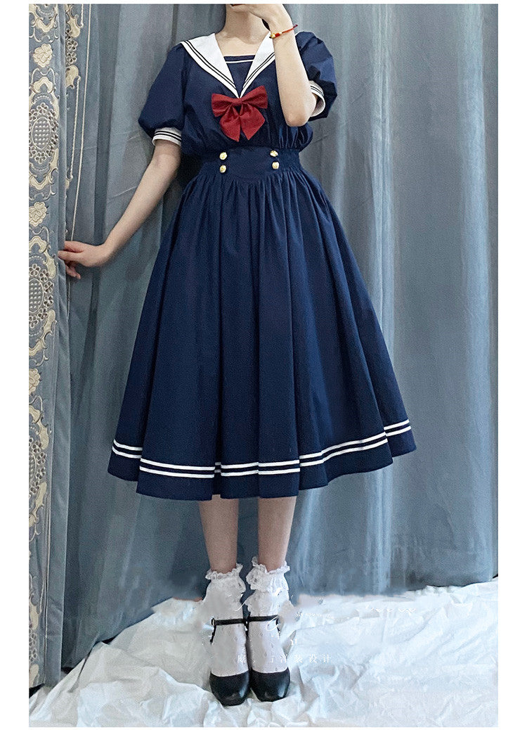 Beleganty - Sea and Wind - Retro Sailor Lolita OP Dress Version 1.0