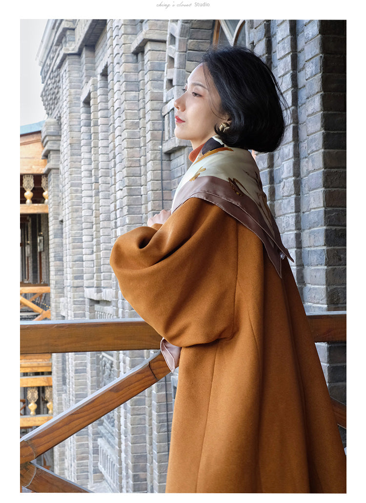 Western lady classical wool coat