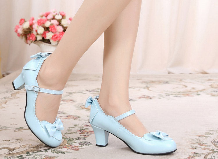 Sosic - Kawaii Lolita Round Toe Shoes