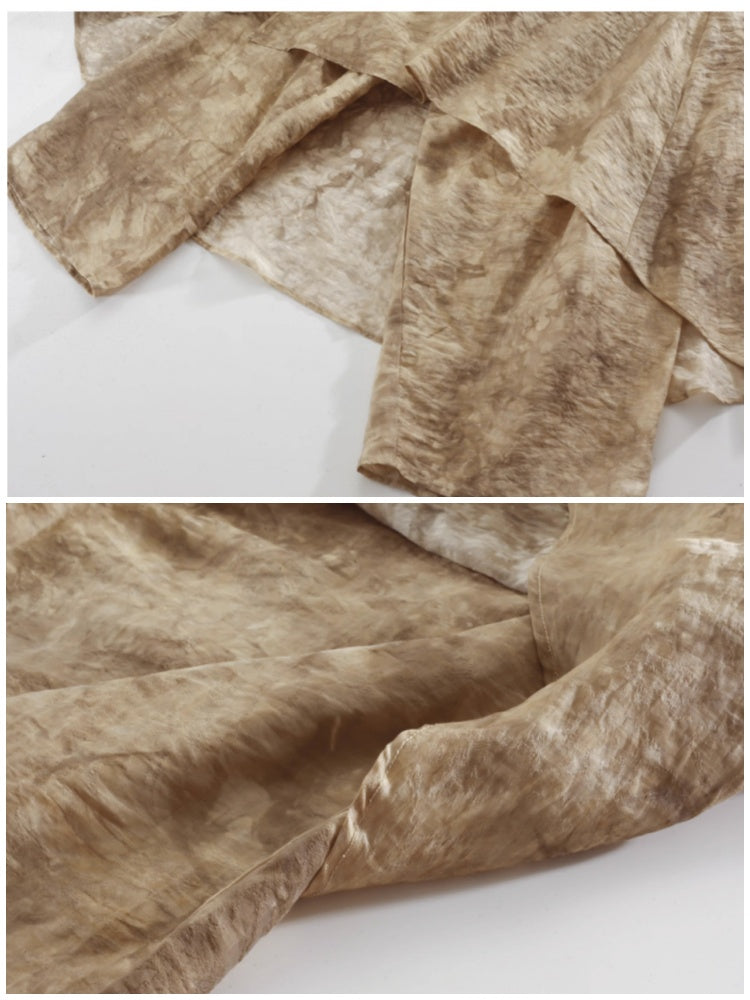 Jacquard Retro Chinese Style Loose Shirt & Pants Skirt Set Up【s0000002978】