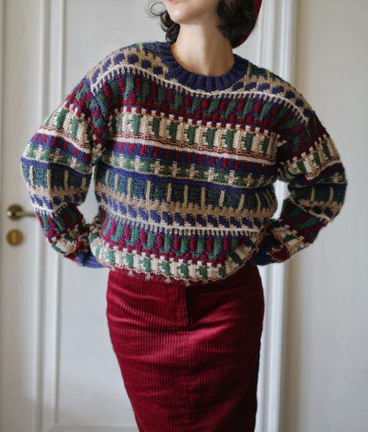 Nordic Retro Fair Isle Knit