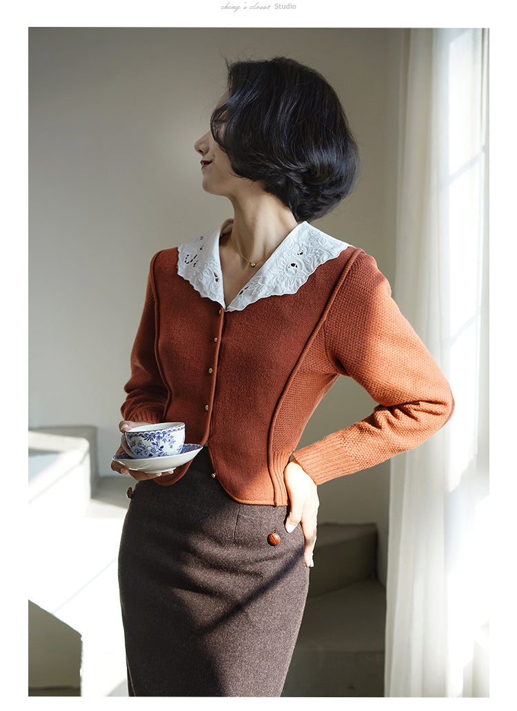 Western-style lady's cardigan jacket