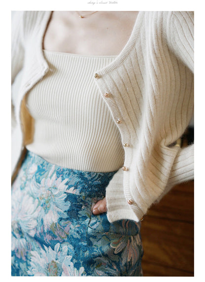 Lady's Classic Knit Cardigan