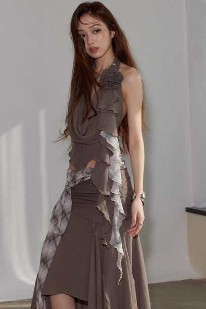 Asymmetrical Swing Vest & Skirt Set-Up