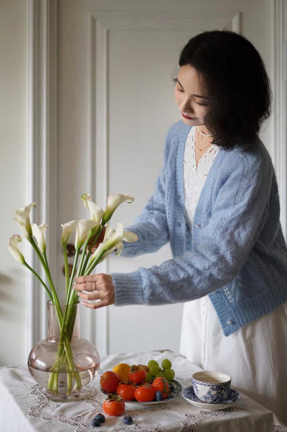 Mohair cardigan for ladies