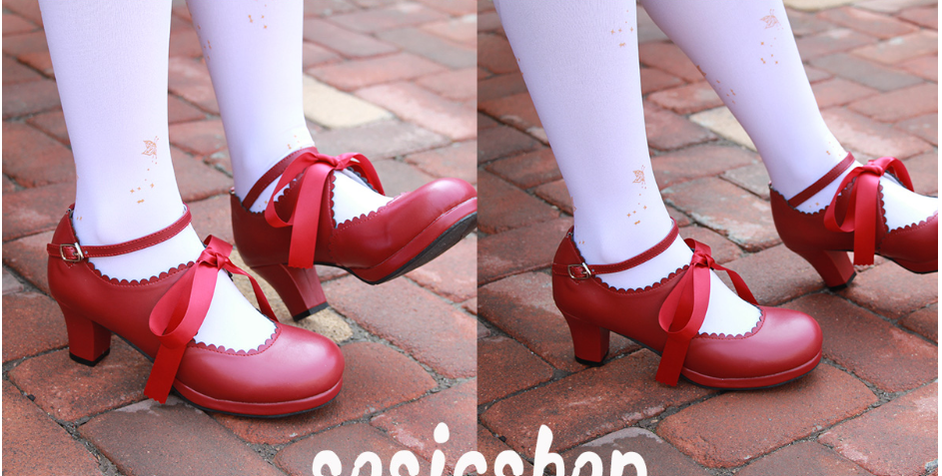 Sosic - Qing Mengnuo - Elegant Lolita Satin High Heel Handmade Shoes