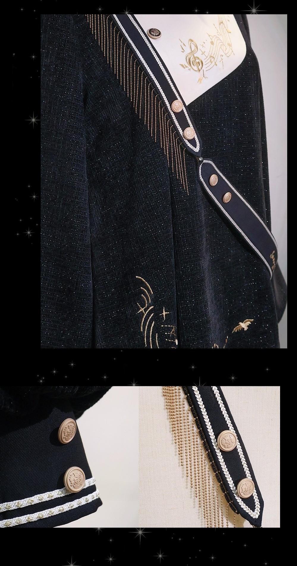 LizBird - Tomorrow Song - Ouji Lolita Loose Sweater and A-line Shorts