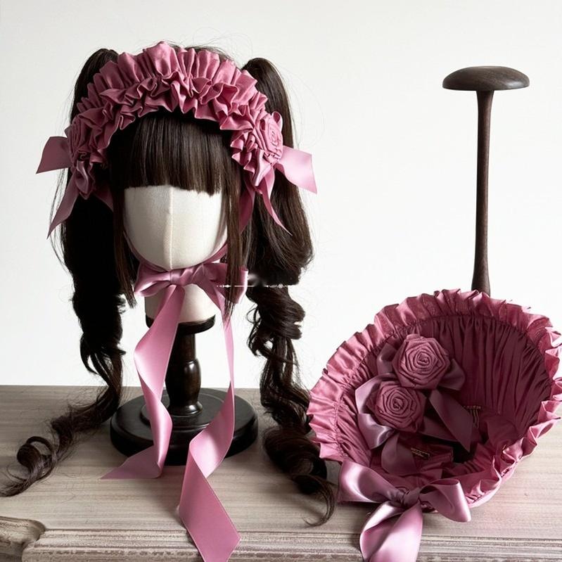 MAID - Elegant Lolita Hairband Bow Multiple Colors BNT