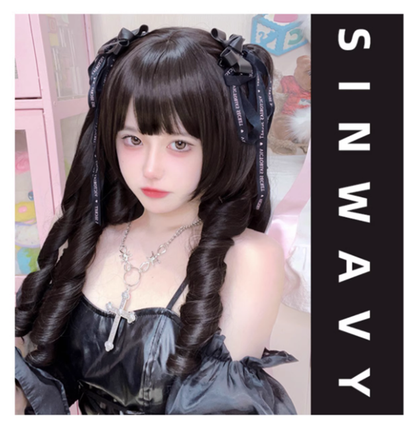 Sinwavy - Retro Elegant Roman Curl Double Ponytail Wig