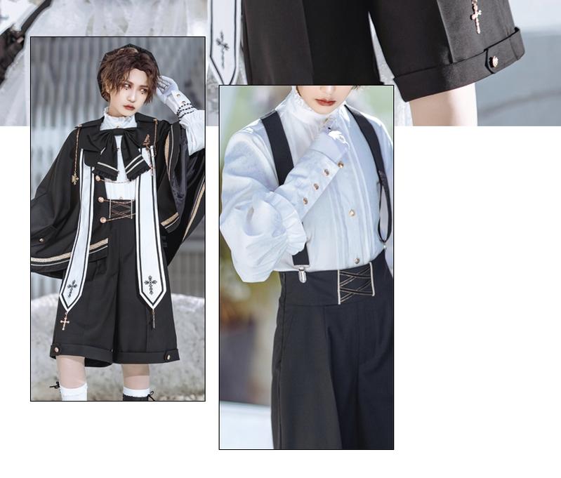 Forest Fluorescent Carps - Choir - Ouji Lolita Shorts Set Prince outfit