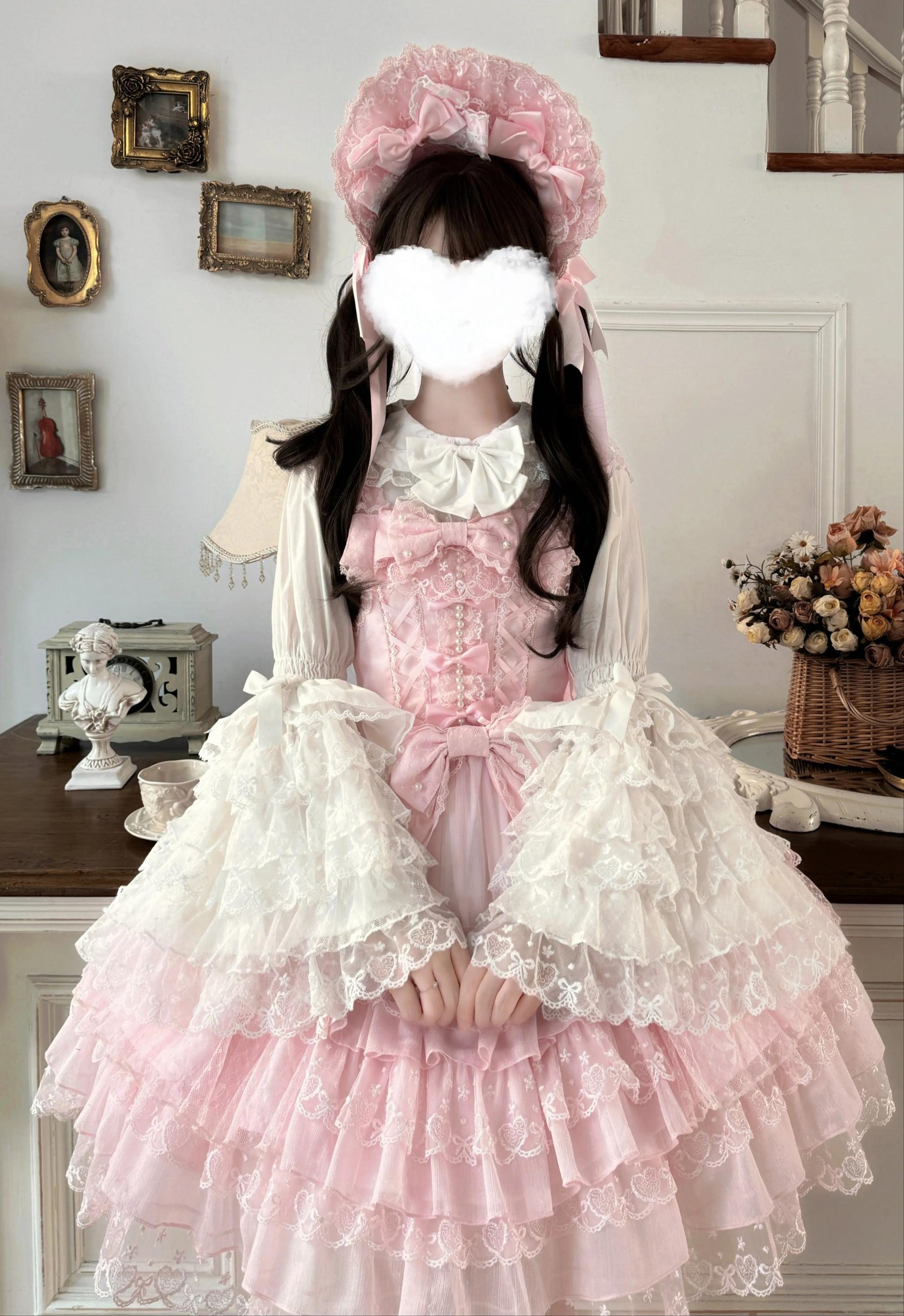Sugar Girl - Love Overture - Sweet Lolita JSK, Tiered Ruffles Dress