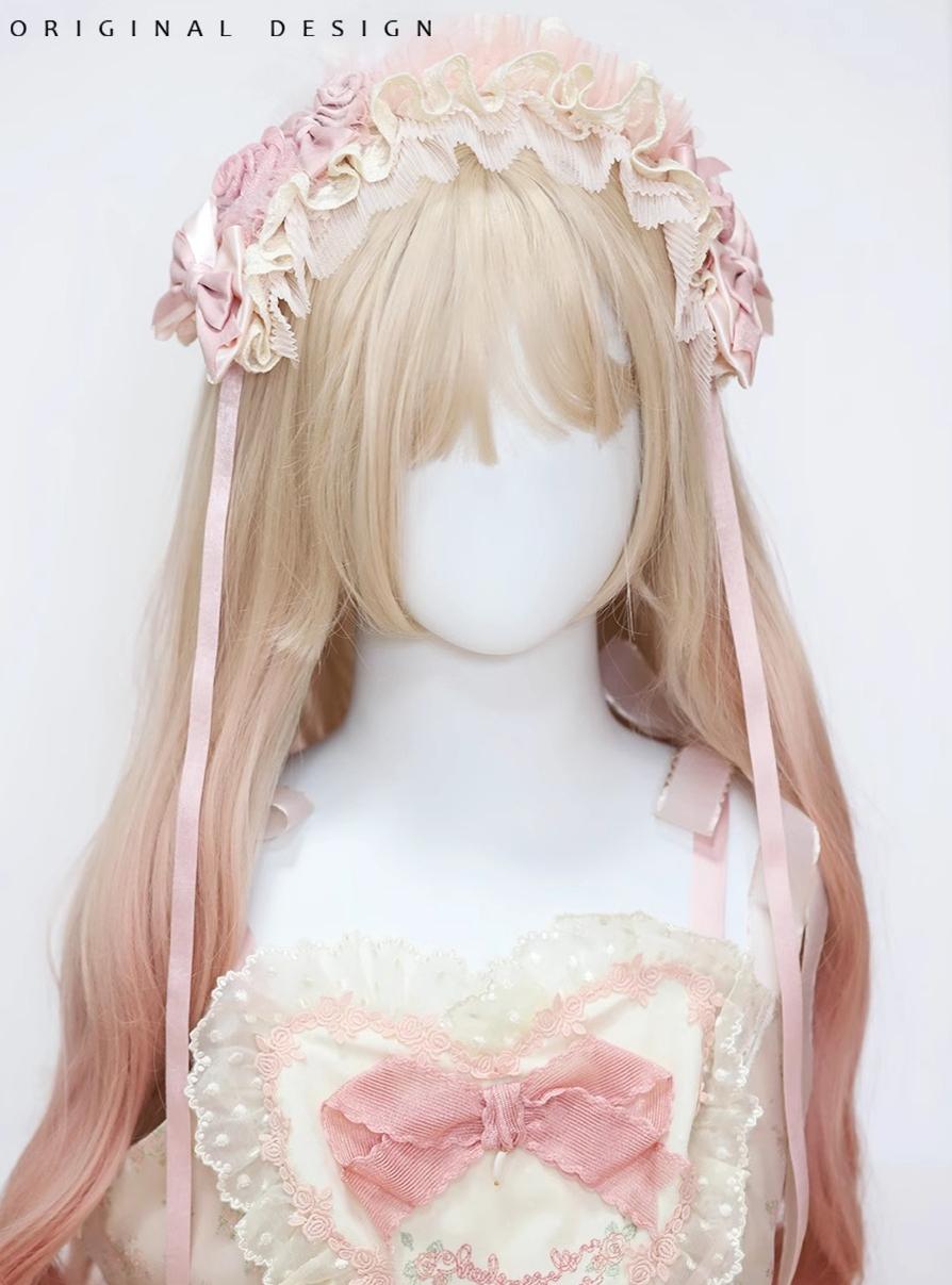 The Accessories' Story - Satin Ballet - Sweet Lolita Headdress Feather Bow