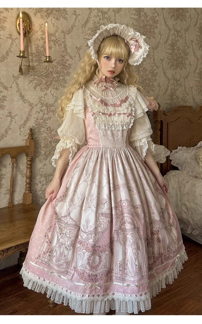 Urtto - Rococo - Spring Vintage Doll Lolita OP Dress with Light Upper