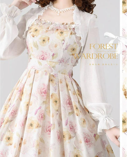 Forest Wardrobe - Forest Basket 3.0 - Vintage Lolita JSK Dress for Summer