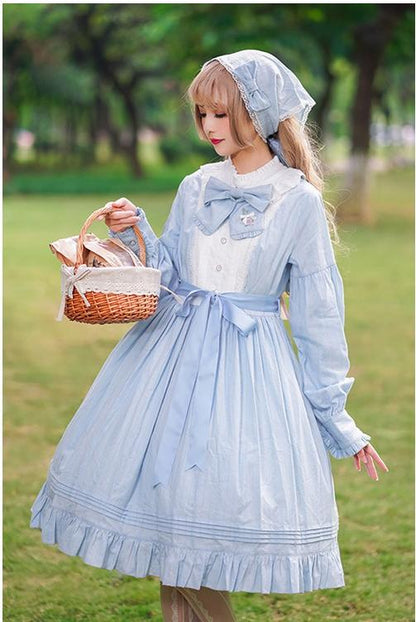 Chess Story - Vintage Lolita Long Sleeve OP Dress