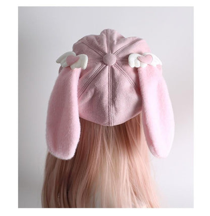 Xiaogui - Kawaii Lolita Hat Daily Baseball Cap with Detachable Ears