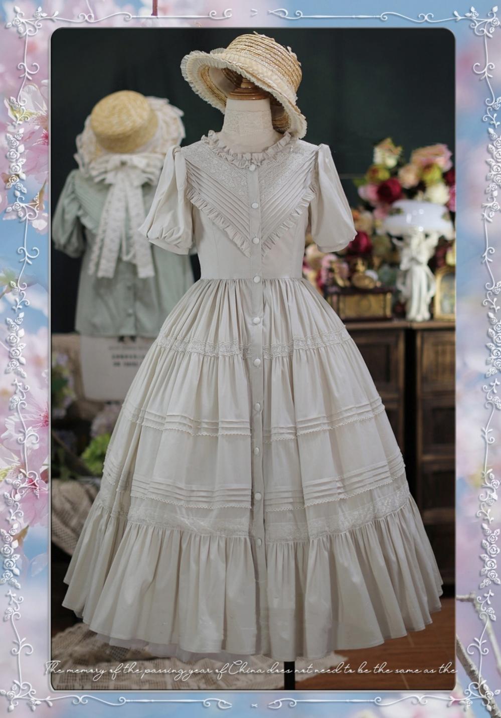 Tiny garden - Elegant Lolita Short Sleeve OP Multicolors