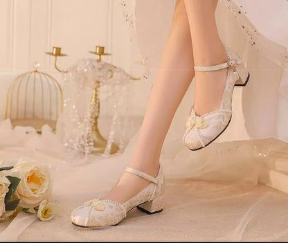 Yana - Huaiyu Yana - Chinese Style Han Lolita Shoes Lolita Chunky Heel Shoes