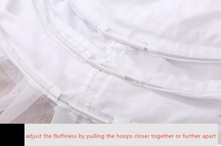 Manyiluo - Adjustable Hollowed-out Cool Lolita Petticoat