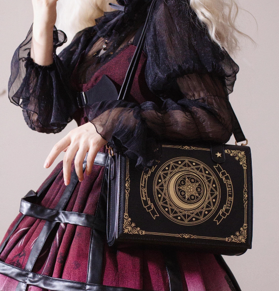 Morning Glory - The Star-Moon Grimoire - Sweet Lolita Crossbody Clamshell bag
