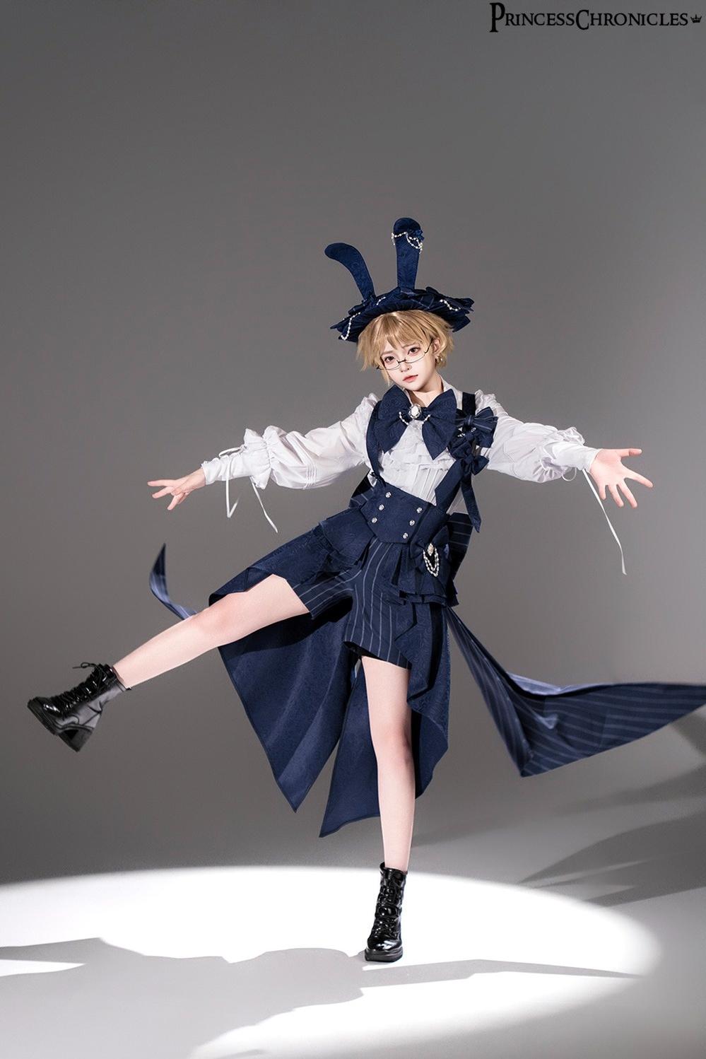 Princess Chronicles - Rabbit Theater - Ouji Lolita Suspender Waistband Shorts Set