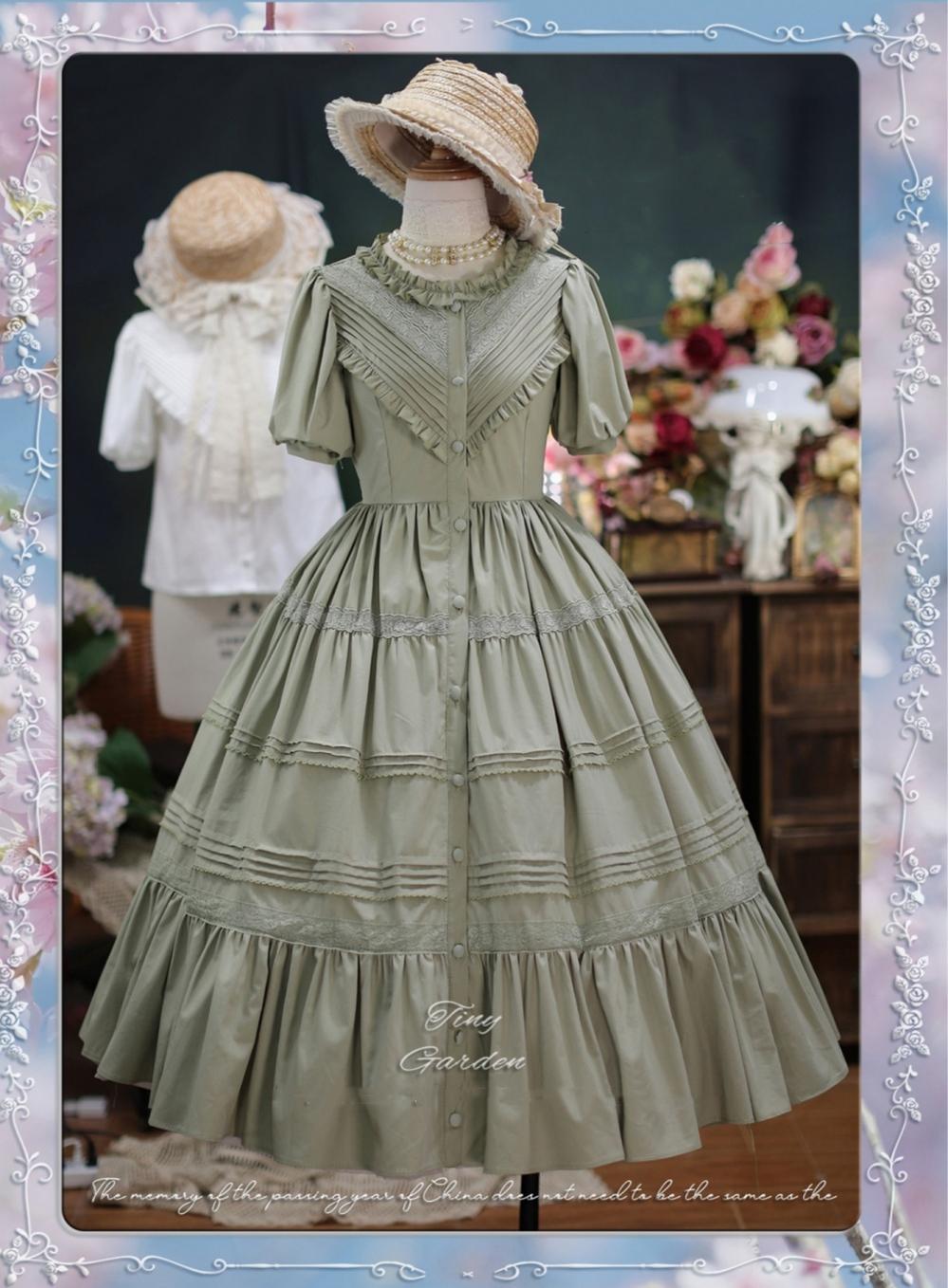 Tiny garden - Elegant Lolita Short Sleeve OP Multicolors