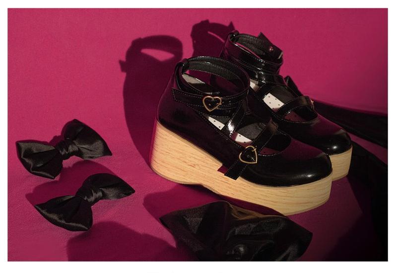 MODO - Multicolors Sweet Lolita Bow Platform Shoes