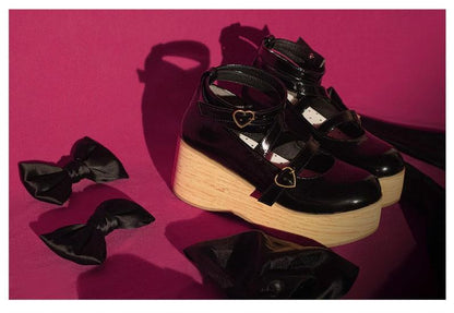 MODO - Multicolors Sweet Lolita Bow Platform Shoes