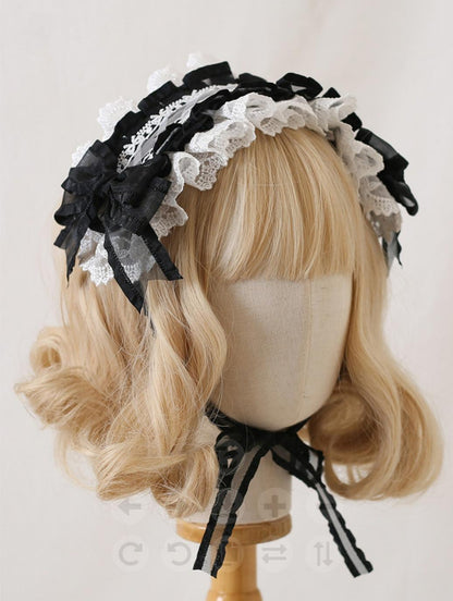 Xiaogui - Mood Limited - Elegant Lolita Headdress Bow Lace KC