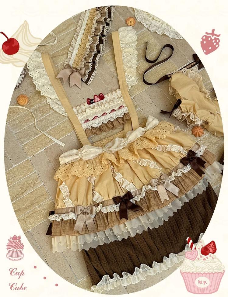 Mademoiselle Pearl - Cup Cake - Sweet Lolita OP Dress Kawaii Lolita JSK SK
