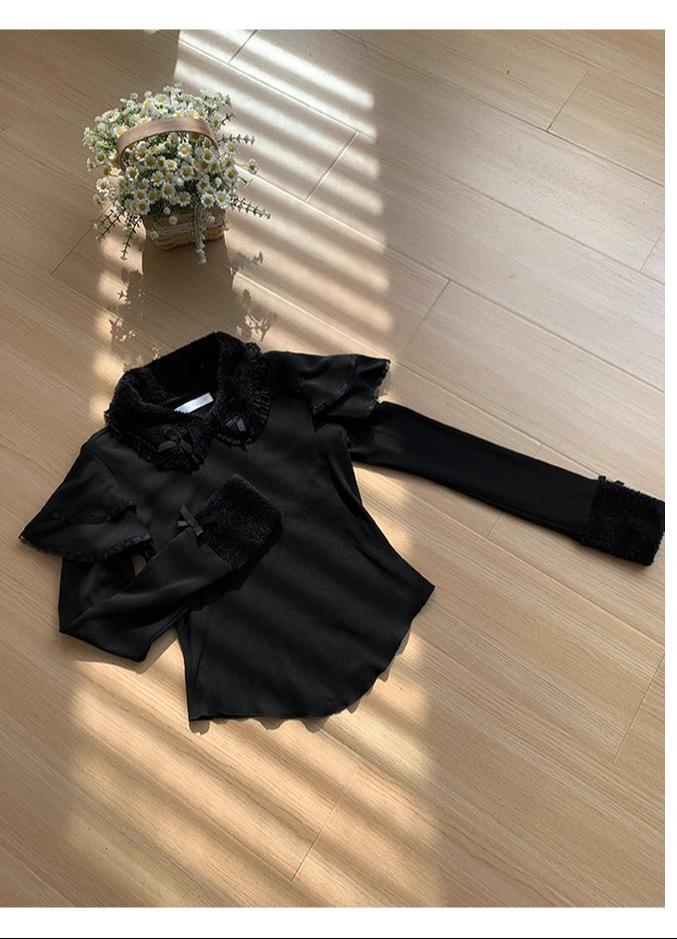 With PUJI - Sweet Lolita Innerwear Autumn and Winter Lolita Sweater