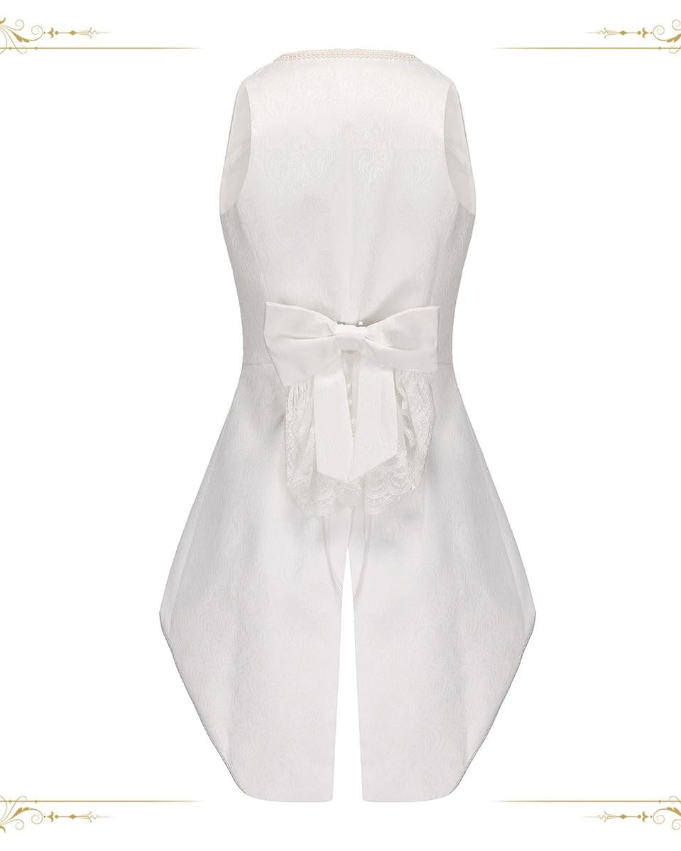 Immortal Thorn - Subtle Prejudice - Ouji Lolita Long Coat Hight-Low Hem with a Back Bow